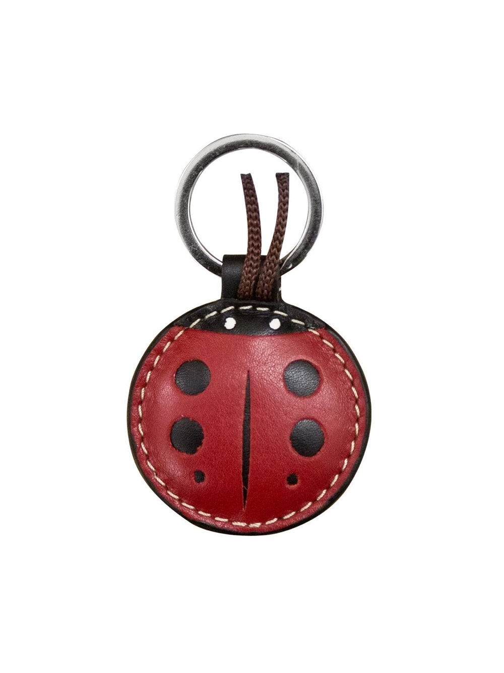 NWT Leather Lady Bug Key Fob